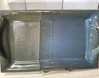 NEW! Handmade Pottery Handled Bread Tray--Serving Tray--Ceramic Serving Tray--Rectangle Handled Tray--Choose Your Glaze