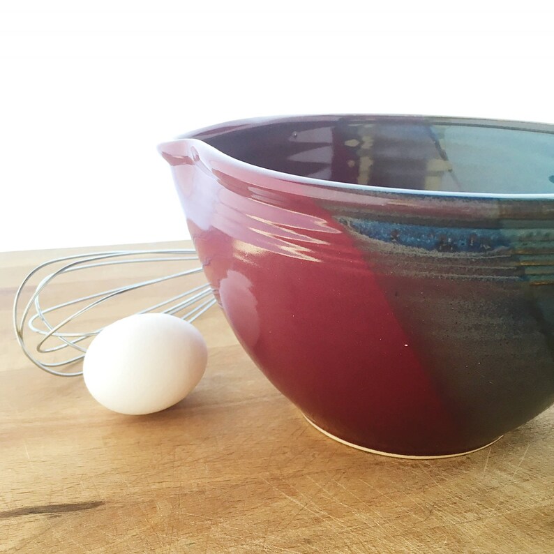 large mixing bowl with spout