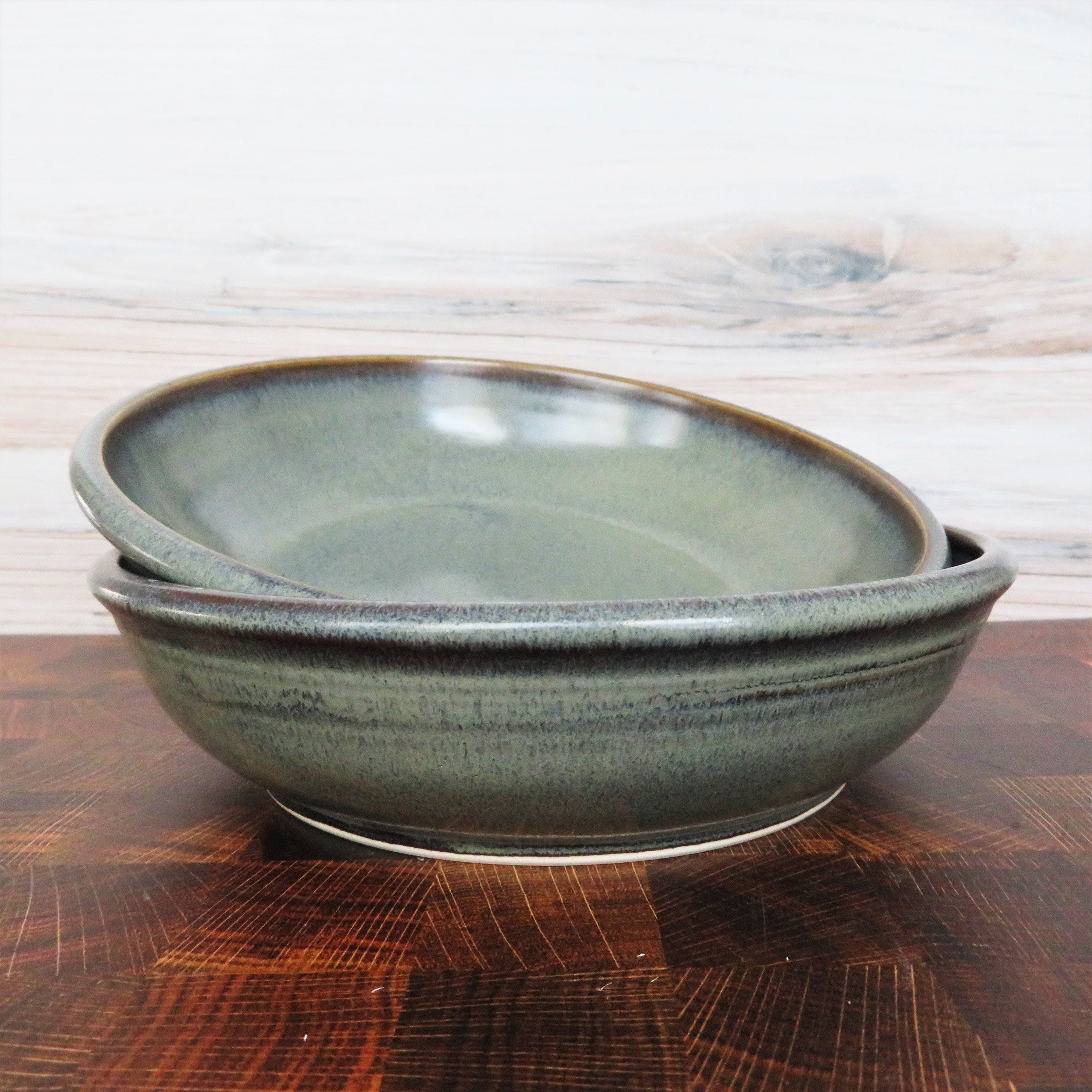 Stoneware Pasta Bowl Handmade Slate Stoneware Pasta Bowl Large