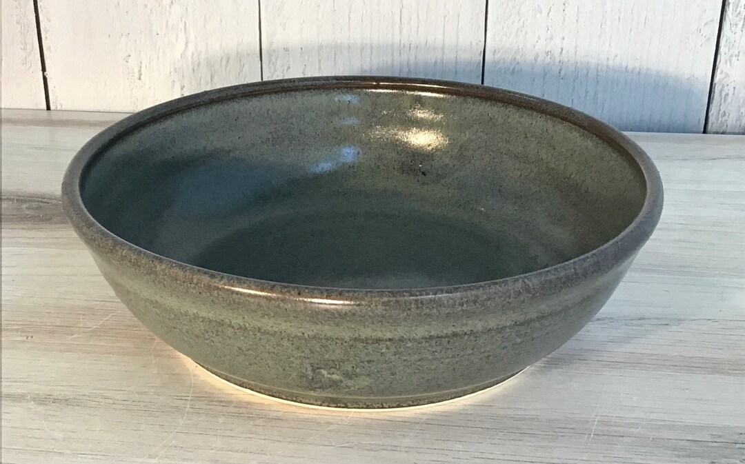 Handmade Pottery Pasta Bowlslate Glazestoneware Pasta Bowl Etsy