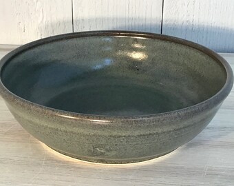 Handmade Pottery Pasta Bowl--Slate Glaze--Stoneware Pasta Bowl - Large 5 cup Pasta Bowl--Ceramic Serving Bowl--soup or salad serving piece--