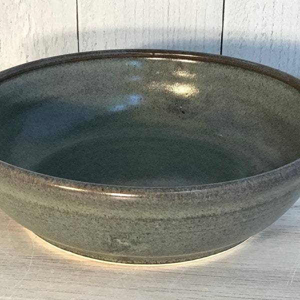 Handmade Pottery Pasta Bowl--Slate Glaze--Stoneware Pasta Bowl - Large 5 cup Pasta Bowl--Ceramic Serving Bowl--soup or salad serving piece--