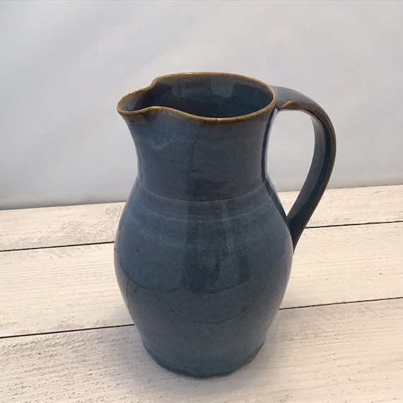 Water or Ice Tea Pitcher quart size handmade pottery for coffee