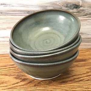 Single 4-piece place dinnerware settingSlate Glazehandmade pottery dinnerware-dinner plate, salad plate, soup bowl, mug-Ceramic dishware image 5
