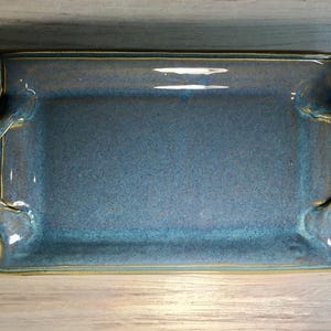 Handmade Pottery Handled Serving Tray--Bread Tray--Handmade Ceramic Serving Tray--Stoneware Rectangular Handled Tray--Choose Your Glaze--new