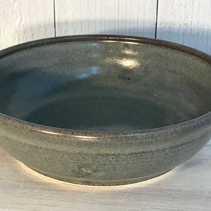 Handmade Pottery Pasta Bowl--Slate Glaze--Stoneware Pasta Bowl - Large 5 cup Pasta Bowl--Ceramic Serving Bowl--fruit, pasta, salad bowl