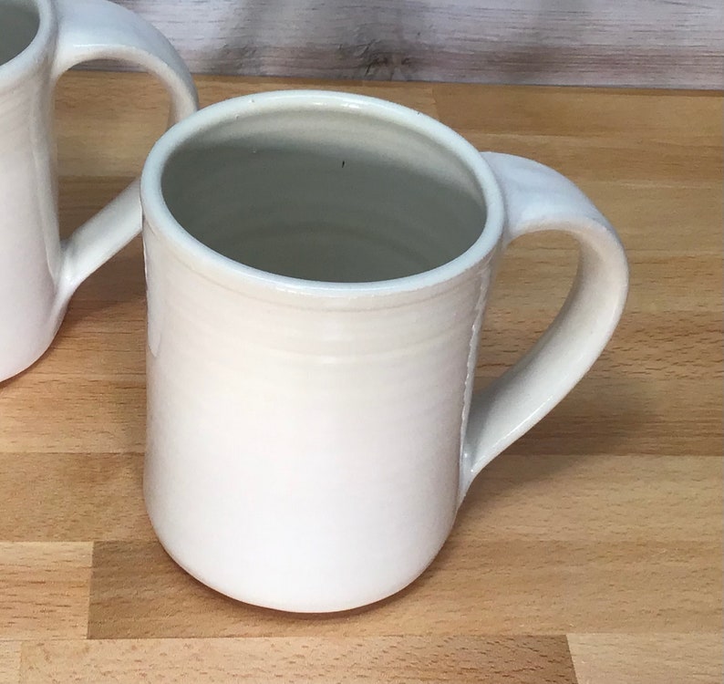 Large Handmade Ceramic Mugivory Hand Thrown 14ounce Stoneware Pottery