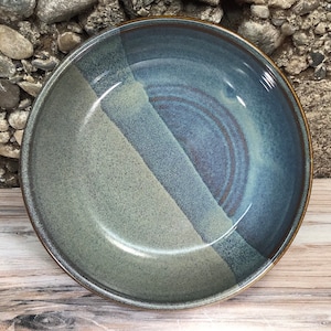 Handmade Pottery Pasta Bowl--Ceramic Pasta Bowl--5 cup serving bowl--Slate Twilight--Hand thrown Serving Bowl--Pasta, salad, or fruit bowl