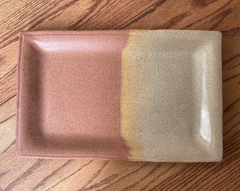 NEW! Handmade Pottery Bread Tray--Serving Tray--Ceramic Serving Tray--Sahara Nutmeg Glaze--Ceramic Rectangle Tray