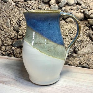 Ceramic Pitcher--handmade ceramic pitcher--Choose Your Glaze--45-ounce pottery water pitcher--beverage server--Water or iced tea pitcher