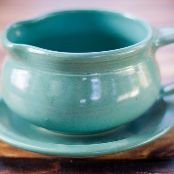 Pottery Gravy Boat Etsy