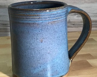 Large Ceramic Mug--handmade pottery coffee/tea mug--Twilight--14+ ounce hand thrown stoneware--hot or cold beverages--hot or cold beverages