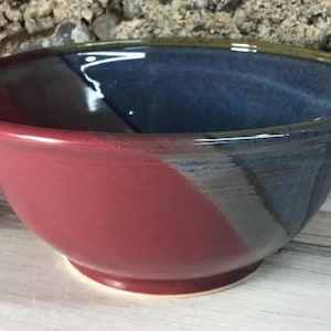 Large 9&quot; handmade pottery serving bowl--Choose Your Glaze--Hand thrown stoneware mixing bowl--6 cup ceramic salad bowl--serving bowl