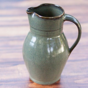 Ceramic Pitcher--handmade ceramic pitcher--45 ounce pottery water pitcher--beverage server---CHOOSE YOUR GLAZE