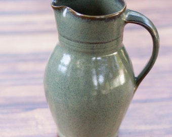 Ceramic Pitcher--handmade ceramic pitcher--45 ounce pottery water pitcher--beverage server---CHOOSE YOUR GLAZE