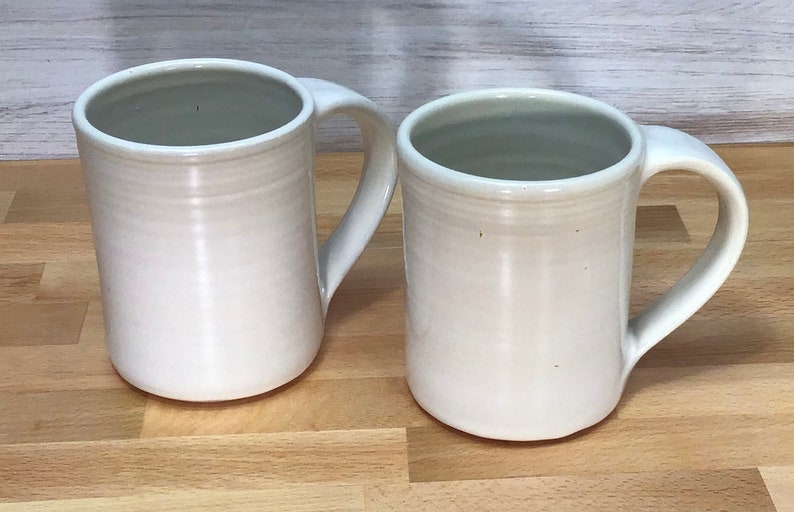 Large Handmade Ceramic Mugivory Hand Thrown 14ounce Stoneware Pottery