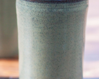 Single Ceramic Tumbler Cup--Slate Glaze--Handmade Ceramic Tumbler--Handmade pottery tumbler cup--16-ounce stoneware cup