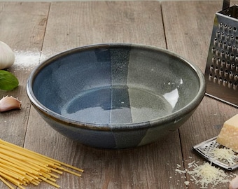 Handmade Ceramic Pasta Bowl-Choose Your Glaze-Stoneware Pottery Serving Bowls