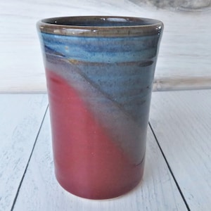 One Handmade Pottery Tumbler Cup--Choose Your Glaze--Hand thrown Stoneware tumbler--Handcrafted Ceramic 16-ounce cup for cold/iced drinks