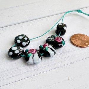 handmade artisan lampwork glass beads destash