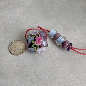 handmade artisan lampwork glass beads destash