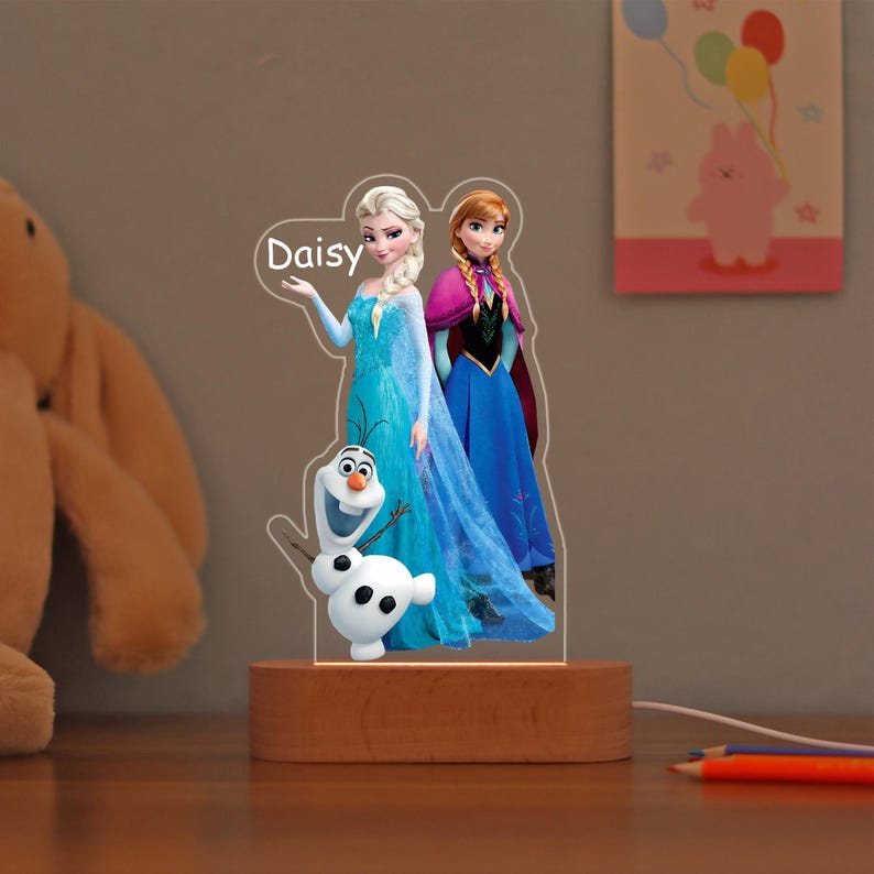 Custom Frozen Elsa Night Light With Name Personalized Light For Girl custom-frozen-elsa-night-light-with-name-personalized-light-for-girl