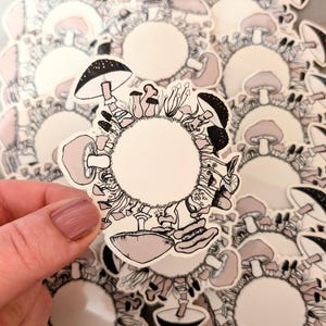 Mushroom Fairy Circle- Transparent Vinyl Sticker