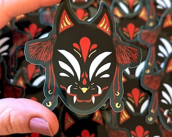 Babymetal Kitsune Fox God Mask Sticker Vinyl Decal Baby Metal