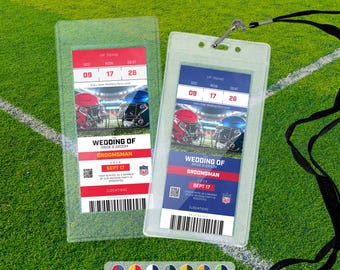 Groomsmen Proposal Football Tickets – Personalized Wedding Party Gift