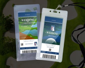 Groomsmen Proposal Golf Tour Tickets – Personalized Wedding Party Gift
