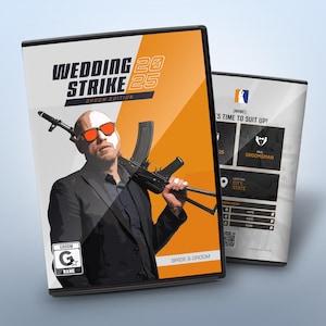 de proposition de garçon d'honneur personnalisée - Étui pour jeu vidéo Wedding Strike | Proposition du meilleur homme | Faire-part de mariage
