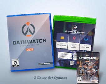 Custom Groomsman Proposal Game Cover — Oathwatch Video Game Case | Best Man Proposal | Wedding Party Invitation
