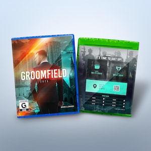 Cartão de Proposta Personalizado para Padrinho de Casamento - Estojo de Videogame GroomField | Proposta de Padrinho de Casamento | Convite para Festa de Casamento