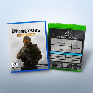 Custom Groomsmen Proposal Game Cover — Groom Siege | Best Man Proposal | Wedding Party Invitation | Video Game Case