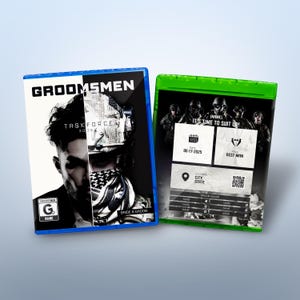 Biglietto di proposta personalizzato per lo sposo e il testimone dello sposo - Custodia per videogioco Groomsman Taskforce