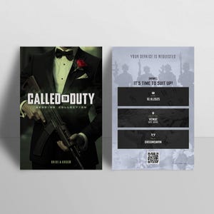 "Benutzerdefinierte Groomsman Vorschlag Karte - ""Called toduty"" Hochzeitskollektion Videospiel Karte (5 "x 7"" | Trauzeuge Vorschlag | Hochzeit Party Einladung