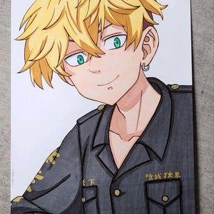 Tokyo Revengers Chifuyu Traditional Art anime manga