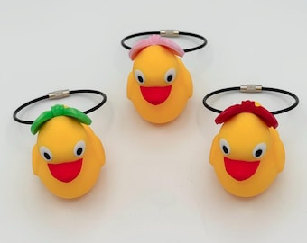 Paperella che tifa, Paperella portafortuna, Portachiavi Paperella che tifa, Portachiavi portafortuna, Paperella portafortuna, Borsa che tifa