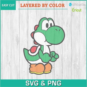 Yoshi, Luigi, Mario, Videospiele - Silhouetten digitaler Download, SVG, PNG, Cricut, Silhouette, Schnittdatei, Vektordatei sofort Download