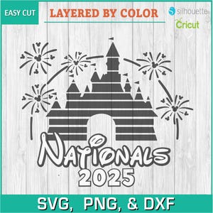 2025 Cheer Summit, Magic Castle, Cheer Leader, Worlds - Silhouettes Digital Download, SVG, PNG, DXF, Cuttable Cricut, instant Download