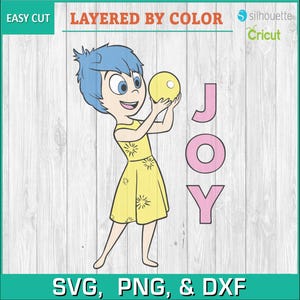 Alegría, interior, sentimientos, emociones - Siluetas Descarga digital, SVG, PNG, DXF, Cricut, Archivo de corte de silueta, Descarga instantánea de vectores