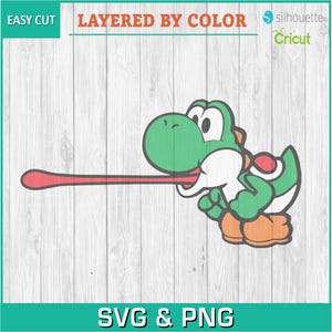 Yoshi, Luigi, Mario, Videospiele - Silhouetten digitaler Download, SVG, PNG, Cricut, Silhouette, Schnittdatei, Vektordatei sofort Download