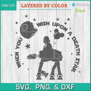 Star Wars, darth, At, Rebell, Imperium, Todesstern - Silhouette Download, SVG, PNG, DXF, Cricut, Silhouette Schnittdatei, LightBurn