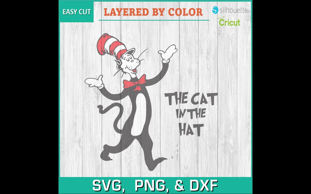 Dr Seuss, Cat in the Hat, Green Eggs and Ham - Silhouettes Digital ...