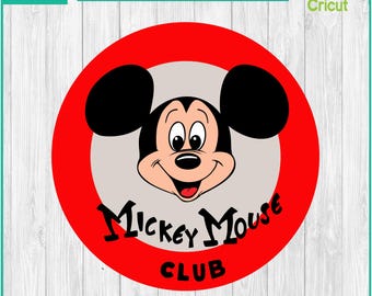 Vintage Mickey, Mickey Mouse Club - Silhouettes Digital Download, SVG, PNG, DXF, Cricut, Silhouette Cut File, Vector Instant Download