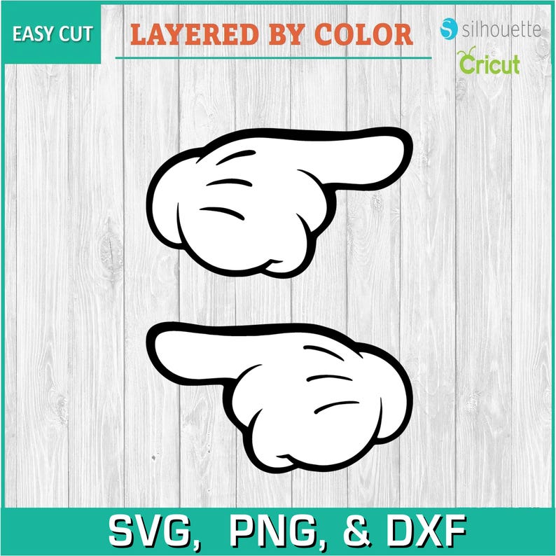 Mickey Rapper Pointing Mickey Pose, Mickey, Hands Pointing - Silhouettes Digital Download, SVG ...