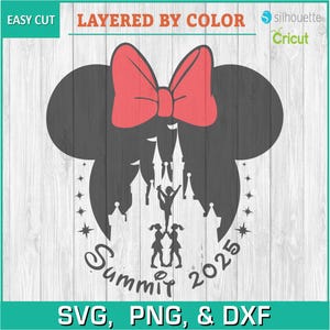 2025 Cheer Summit, magisch kasteel, Cheer Leader, Cheer Competition - silhouetten digitale download, SVG, PNG, DXF, Cricut, bestand silhouet snijden