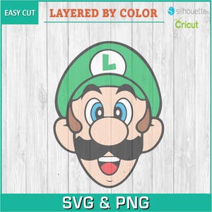 Mario, Luigi, Videospiele, Game Boy - Silhouetten digitaler Download, SVG, PNG, Cricut, Silhouette, Schnittdatei, Vektordatei sofort Download