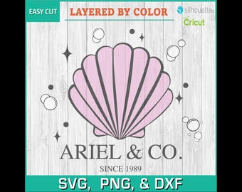 Ariel and Co., Principessa, Topolino, Minnie, Sotto il mare, Re Tritano, Sirena - Download digitale, SVG, PNG, DXF, Cricut, Silhouette