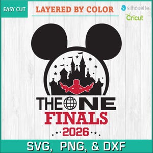The One Finals 2026 All Star Cheer Design – Boy Cheerleader | SVG PNG DXF — instant download